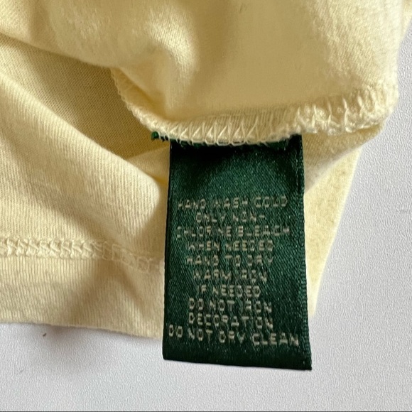 Lauren Ralph Lauren Women’s Light Yellow Sleeveless Lace Size PL - Picture 5 of 9